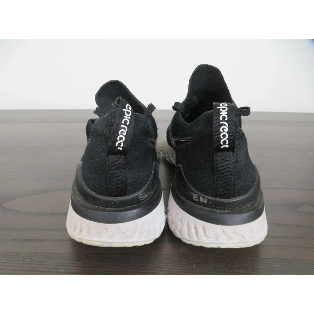 Nike Epic React Flyknit 2 Shoes Mens Size 12 Black Running Sneakers BQ8928-002
